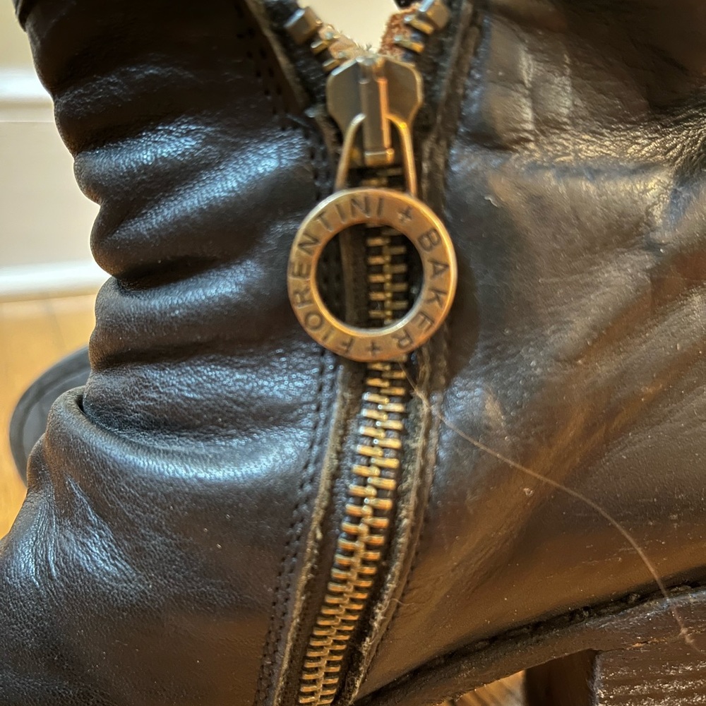 Black Fiorentini + Baker ankle boots size 38